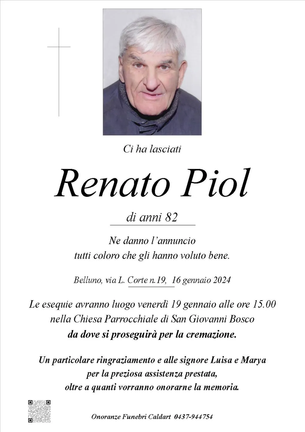 Epigrafe di Renato Piol