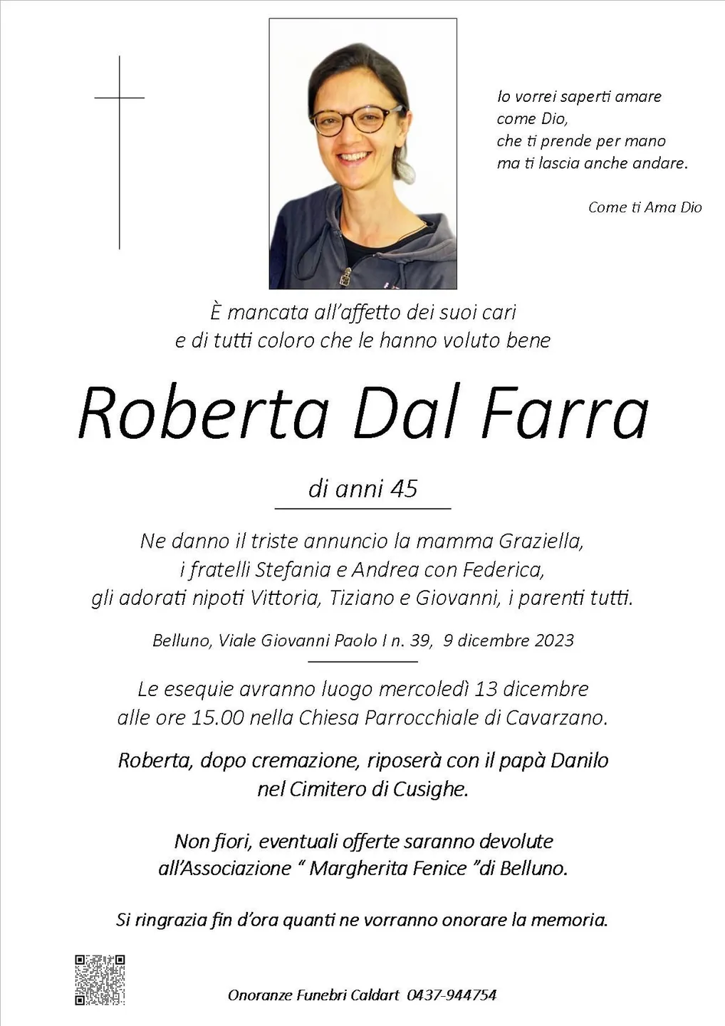 Epigrafe di Roberta Dal Farra