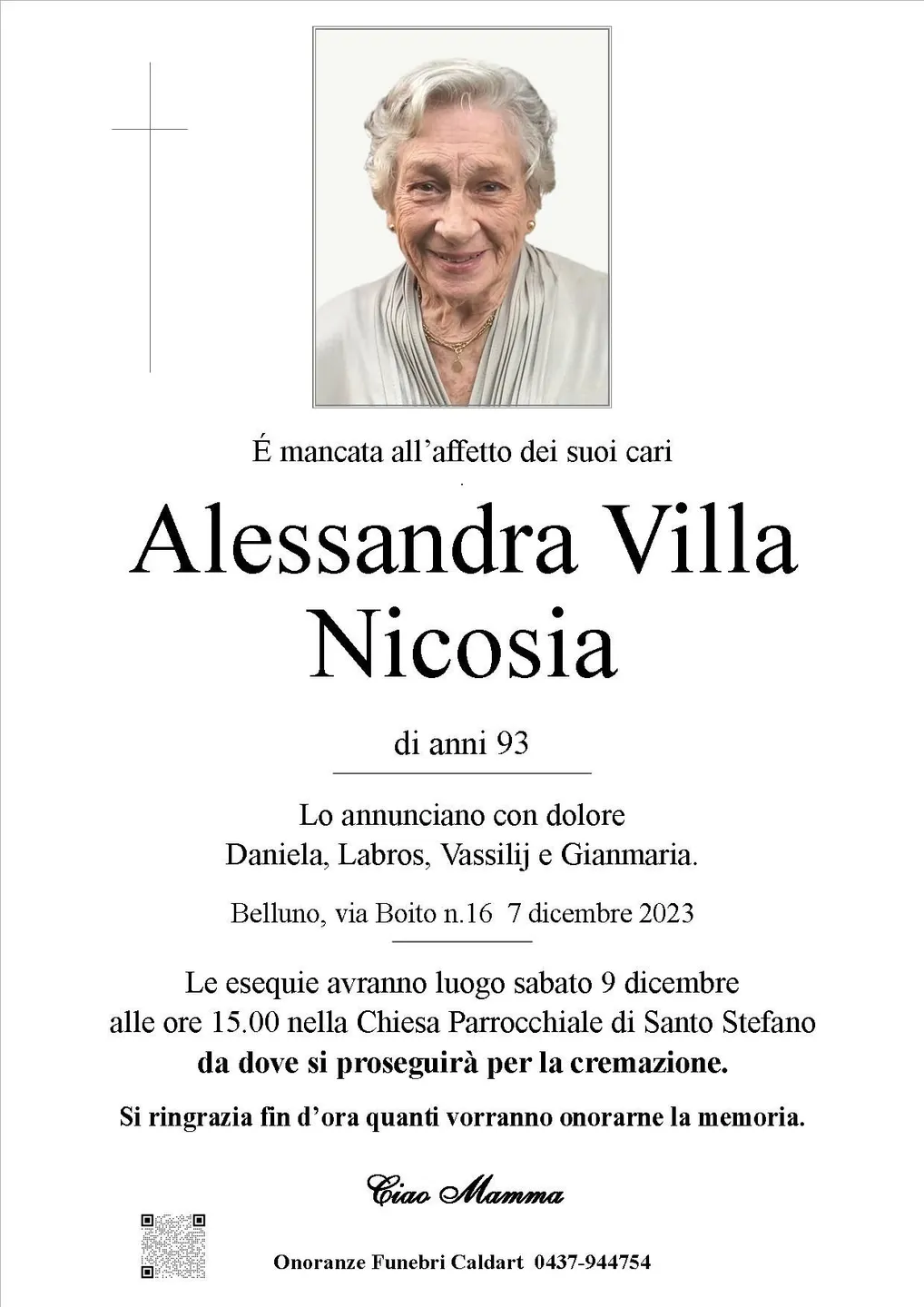 Epigrafe di Alessandra Villa Nicosia