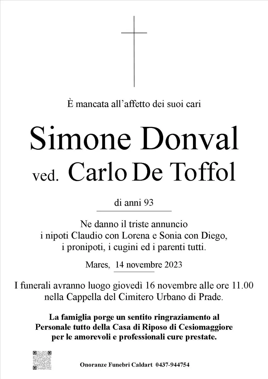 Epigrafe di Simone Donval