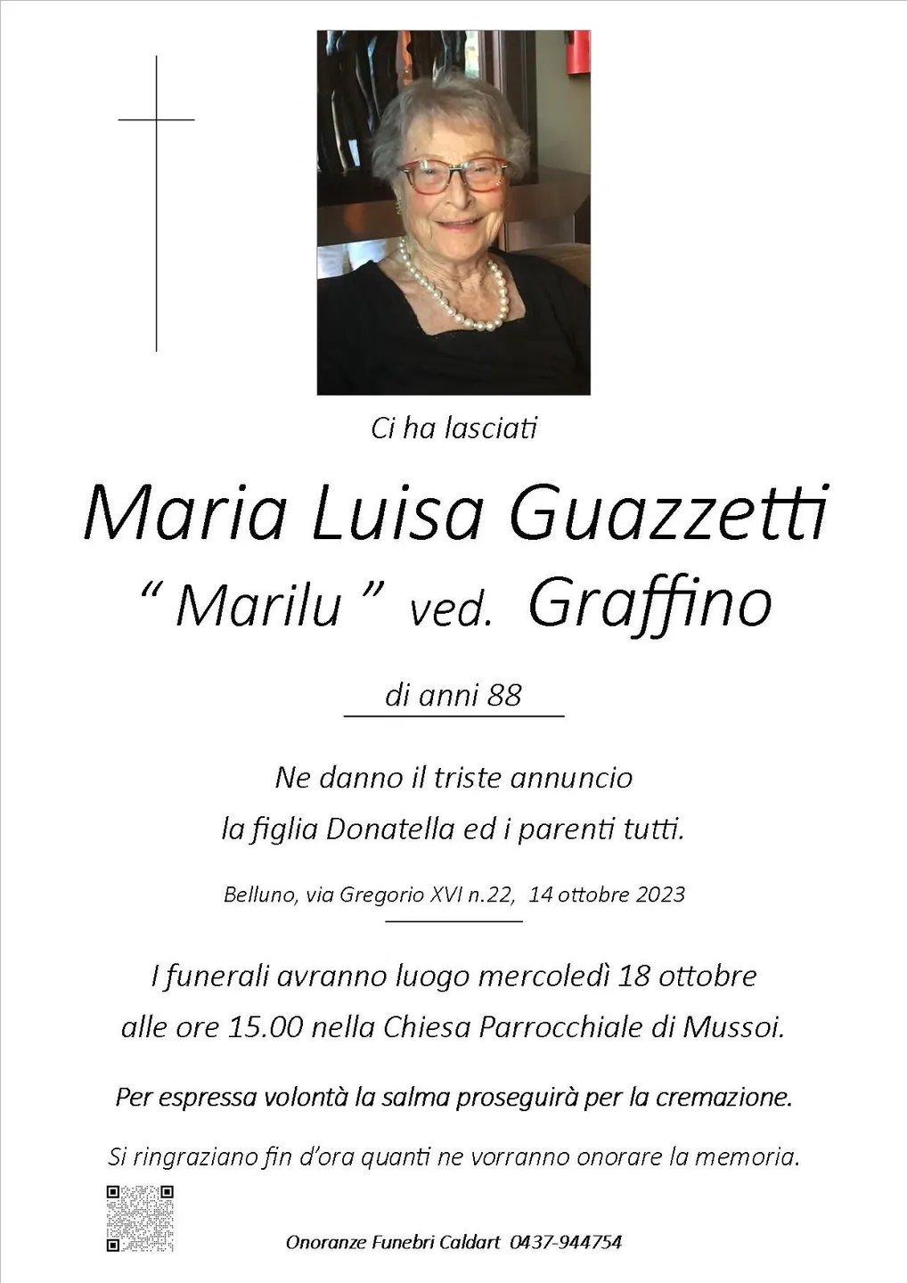 Epigrafe di Maria Luisa Guazzetti