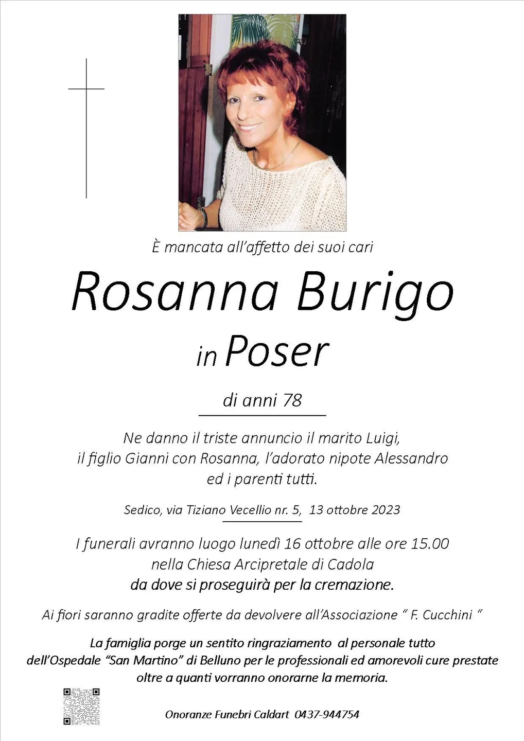 Epigrafe di Rosanna Burigo
