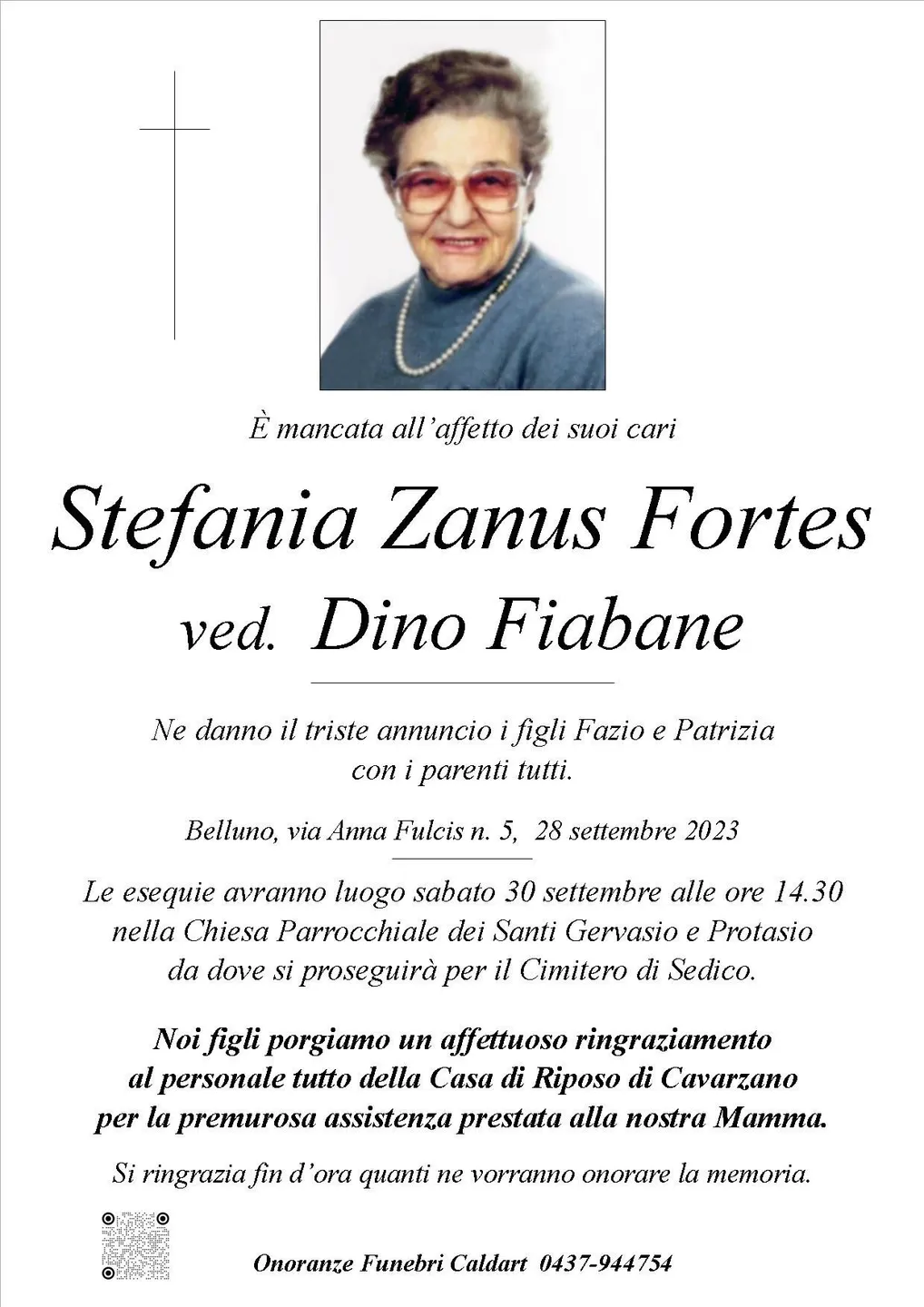 Epigrafe di Stefania Zanus Fortes