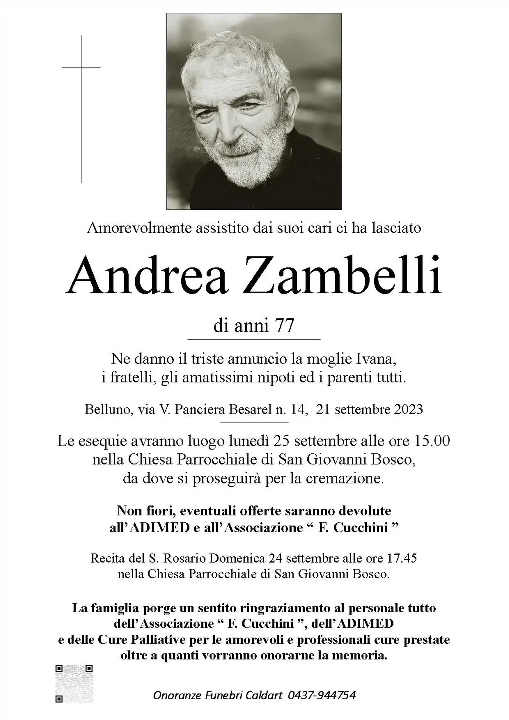 Epigrafe di Andrea Zambelli