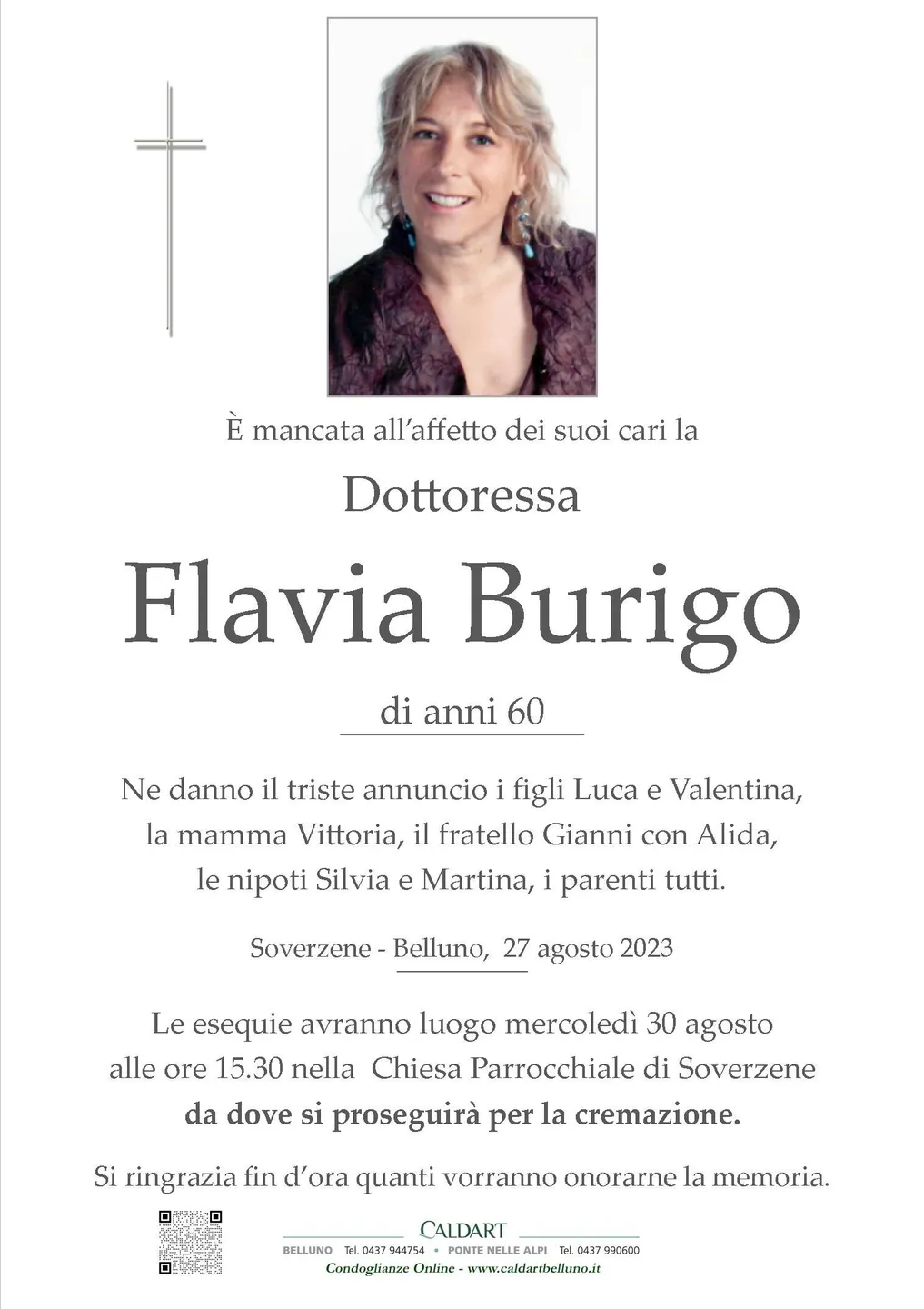 Epigrafe di Flavia Burigo
