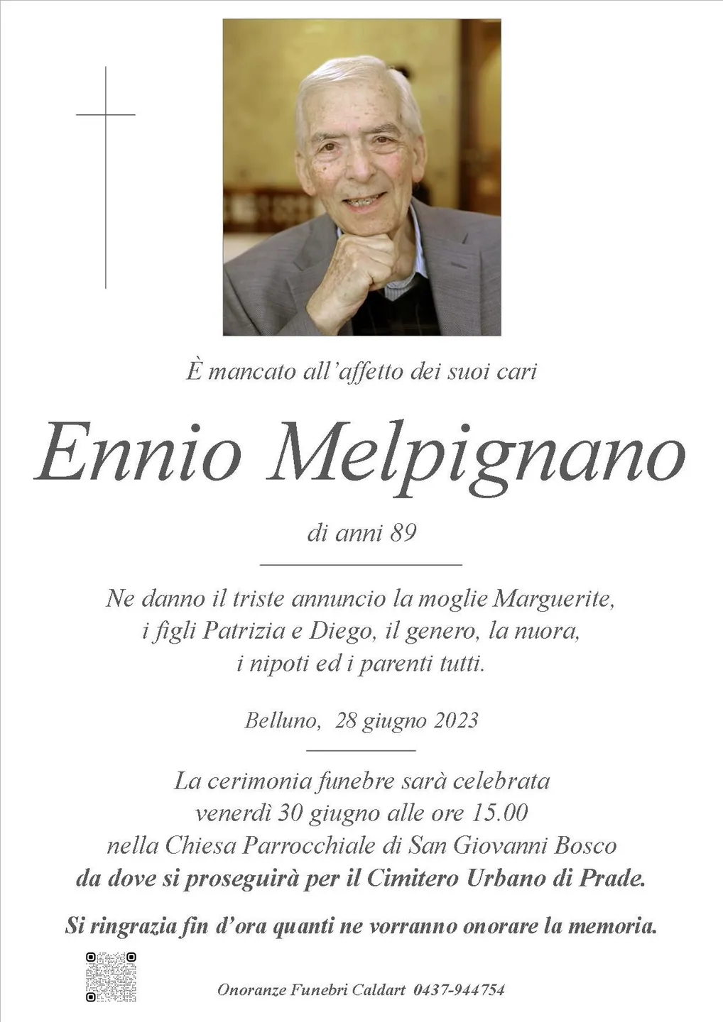 Epigrafe di Ennio Melpignano