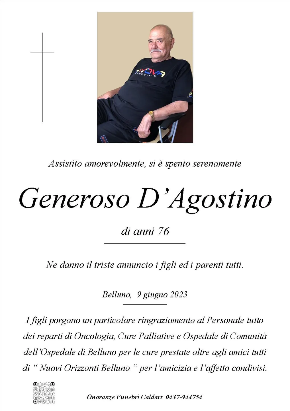 Epigrafe di Generoso D'Agostino