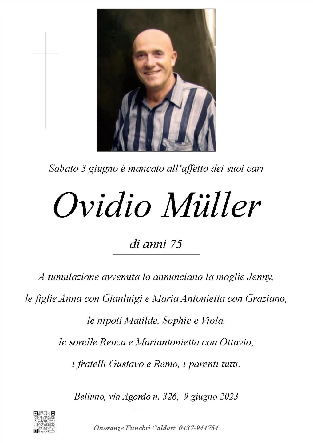 Epigrafe di Ovidio Müller