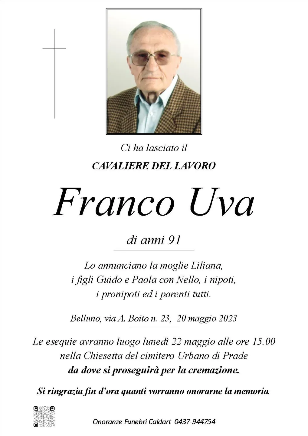 Epigrafe di Franco Uva