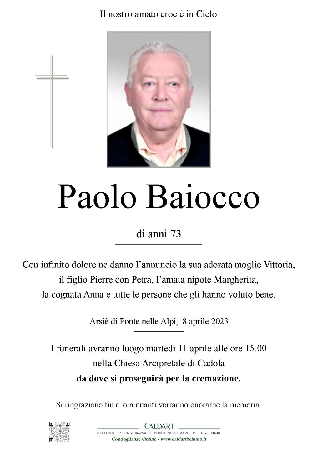Epigrafe di Paolo Baiocco