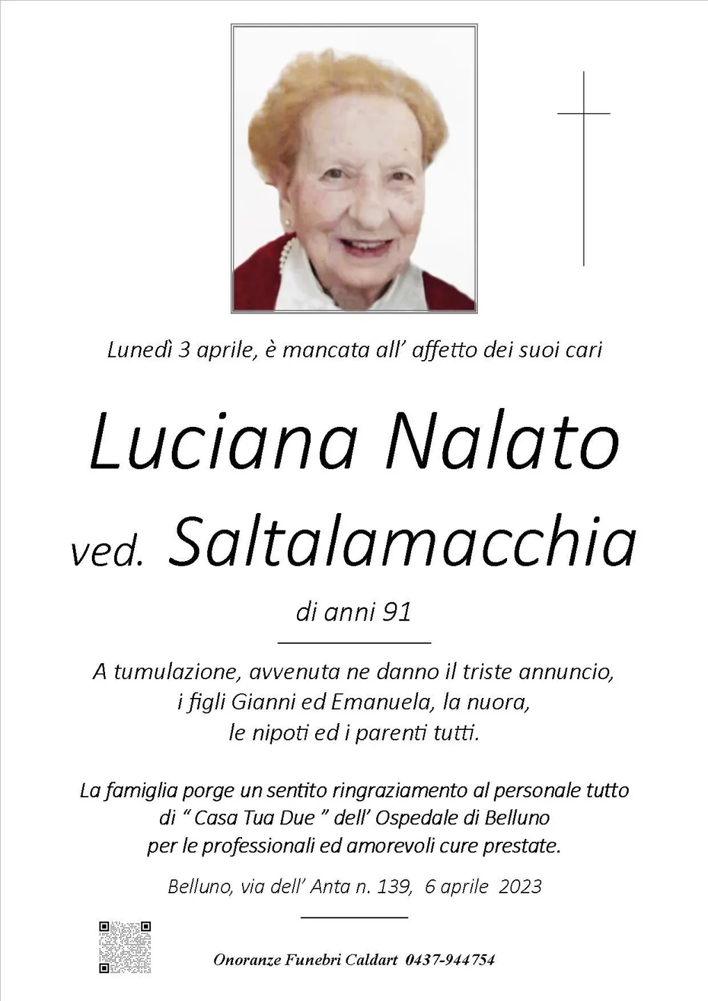 Epigrafe di Luciana Nalato Saltalamacchia