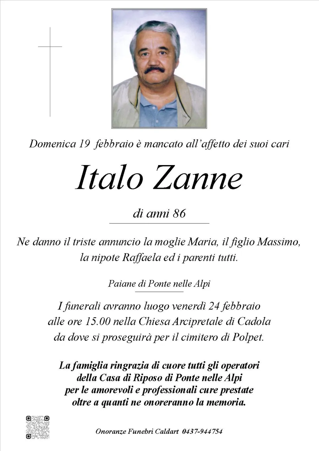 Epigrafe di Italo Zanne