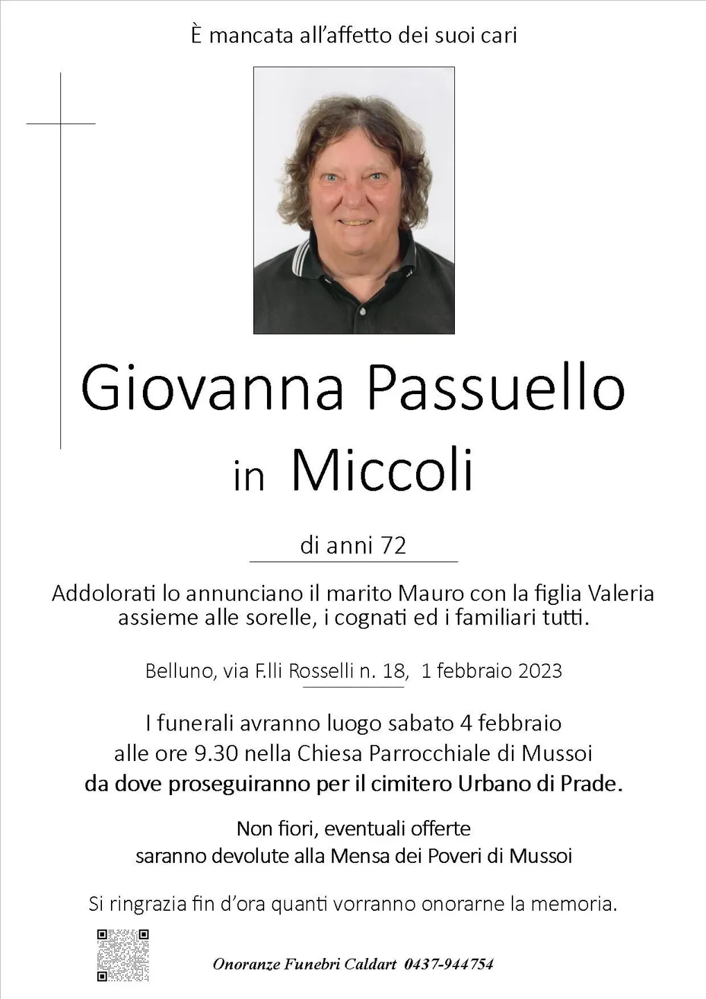 Epigrafe di Giovanna Passuello