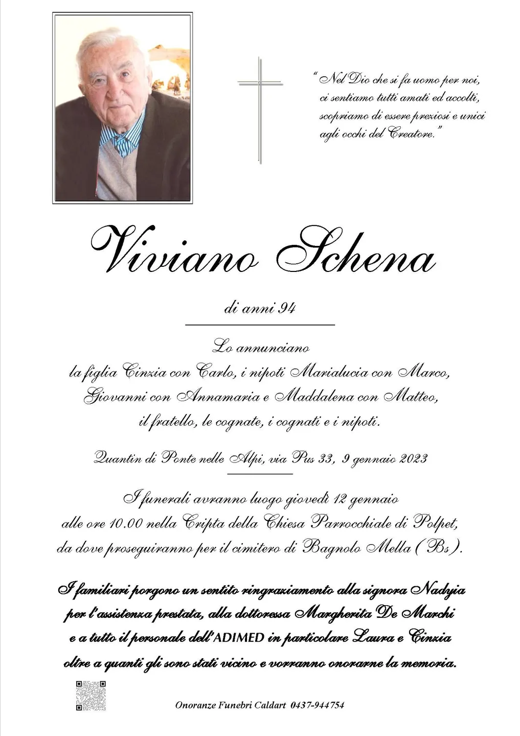 Epigrafe di Viviano Schena