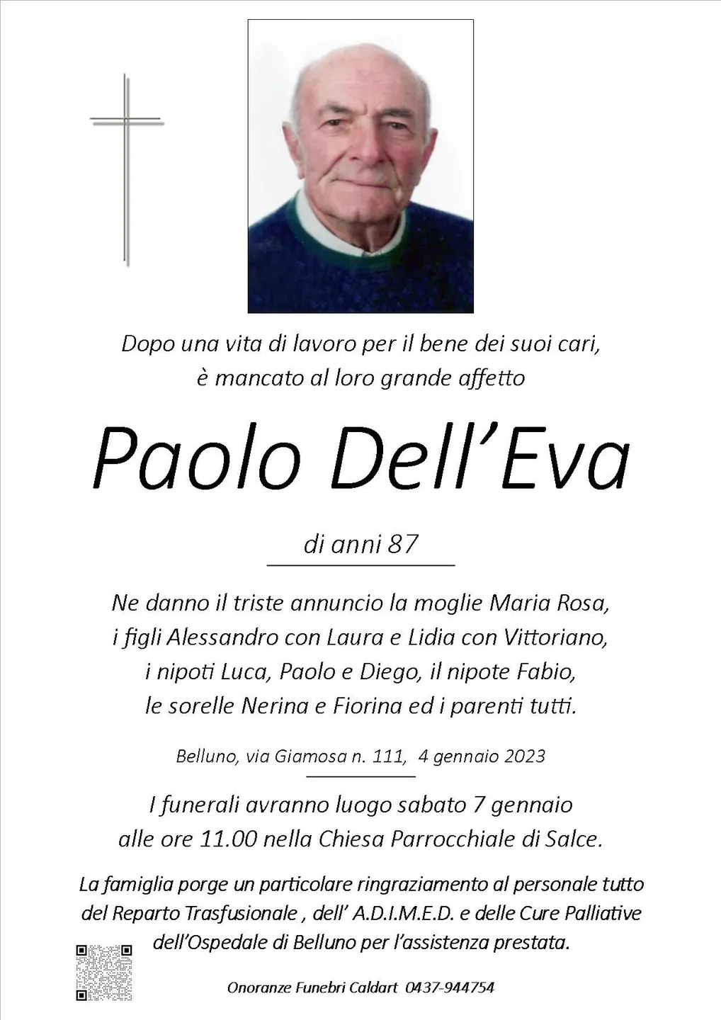 Epigrafe di Paolo Dell'Eva