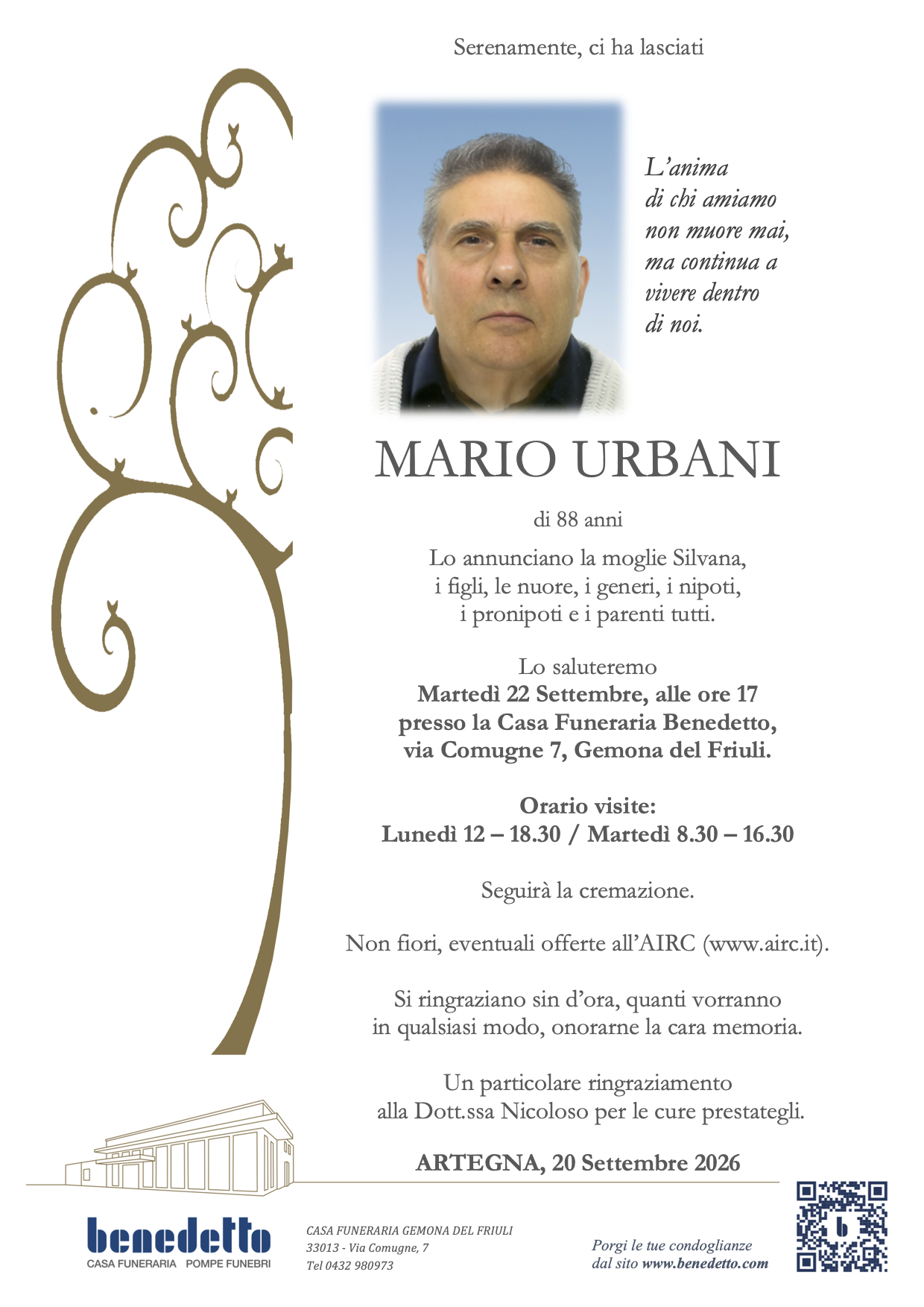 MARIO URBANI