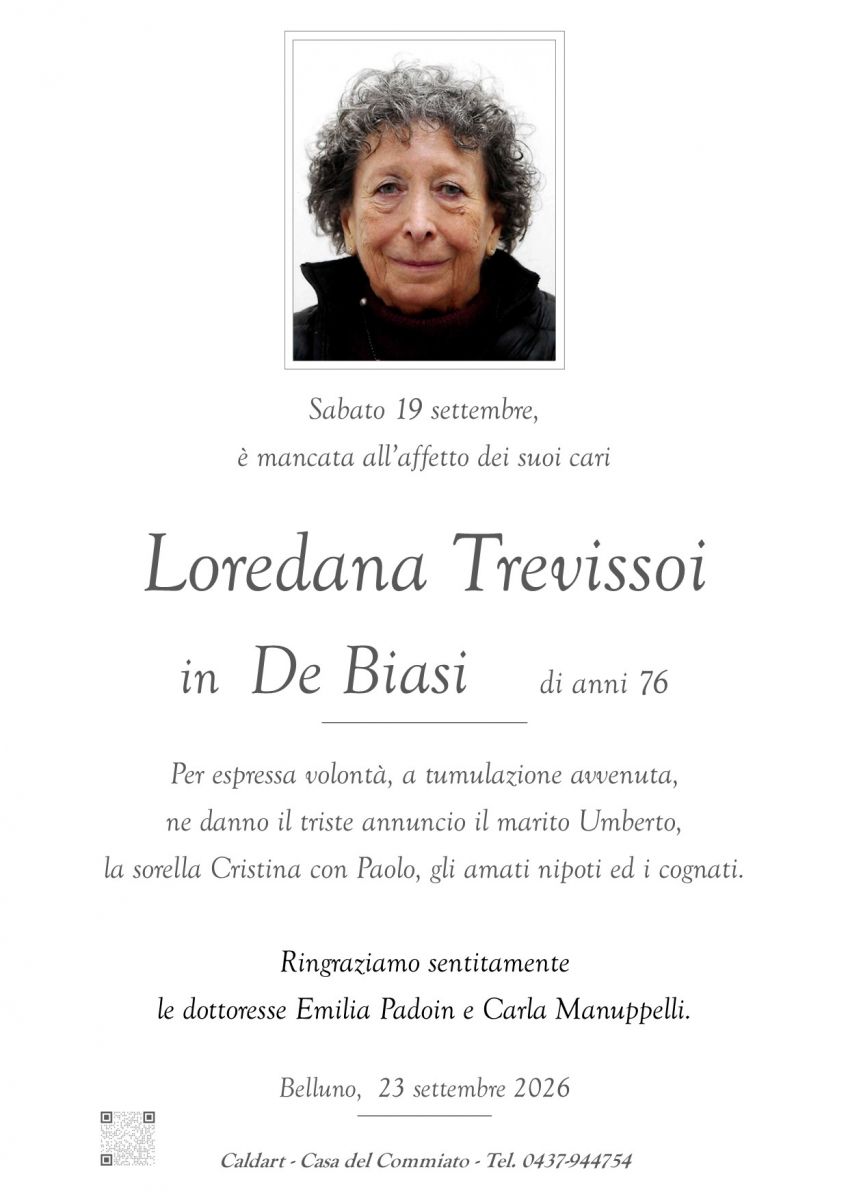 Epigrafe di Loredana Trevissoi