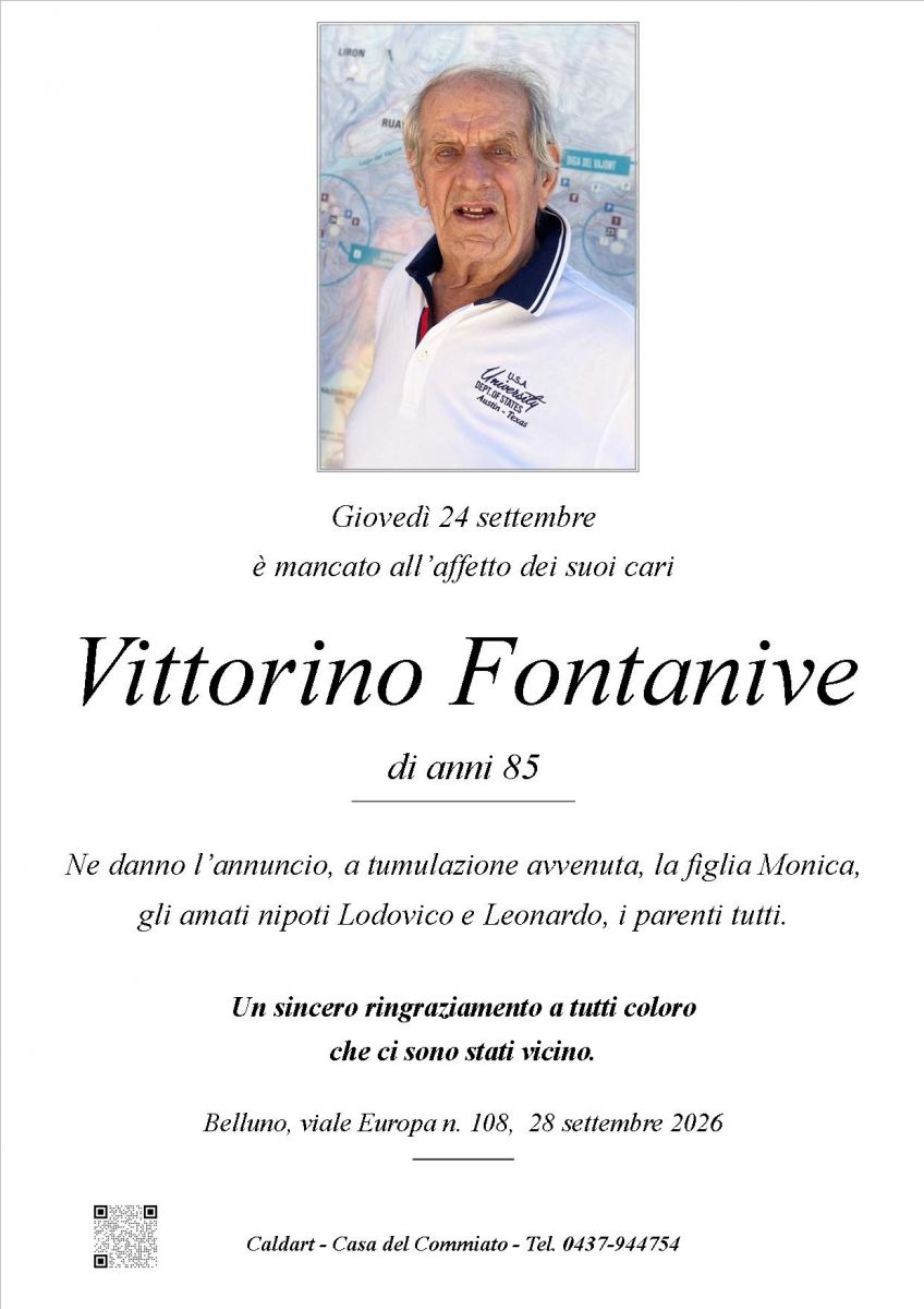 Epigrafe di Vittorino Fontanive