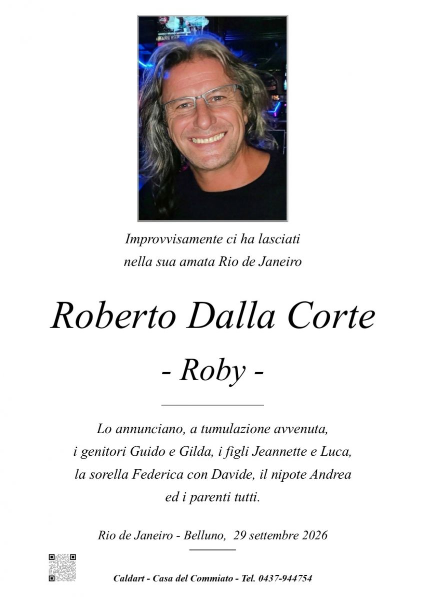 Epigrafe di Roberto Dalla Corte