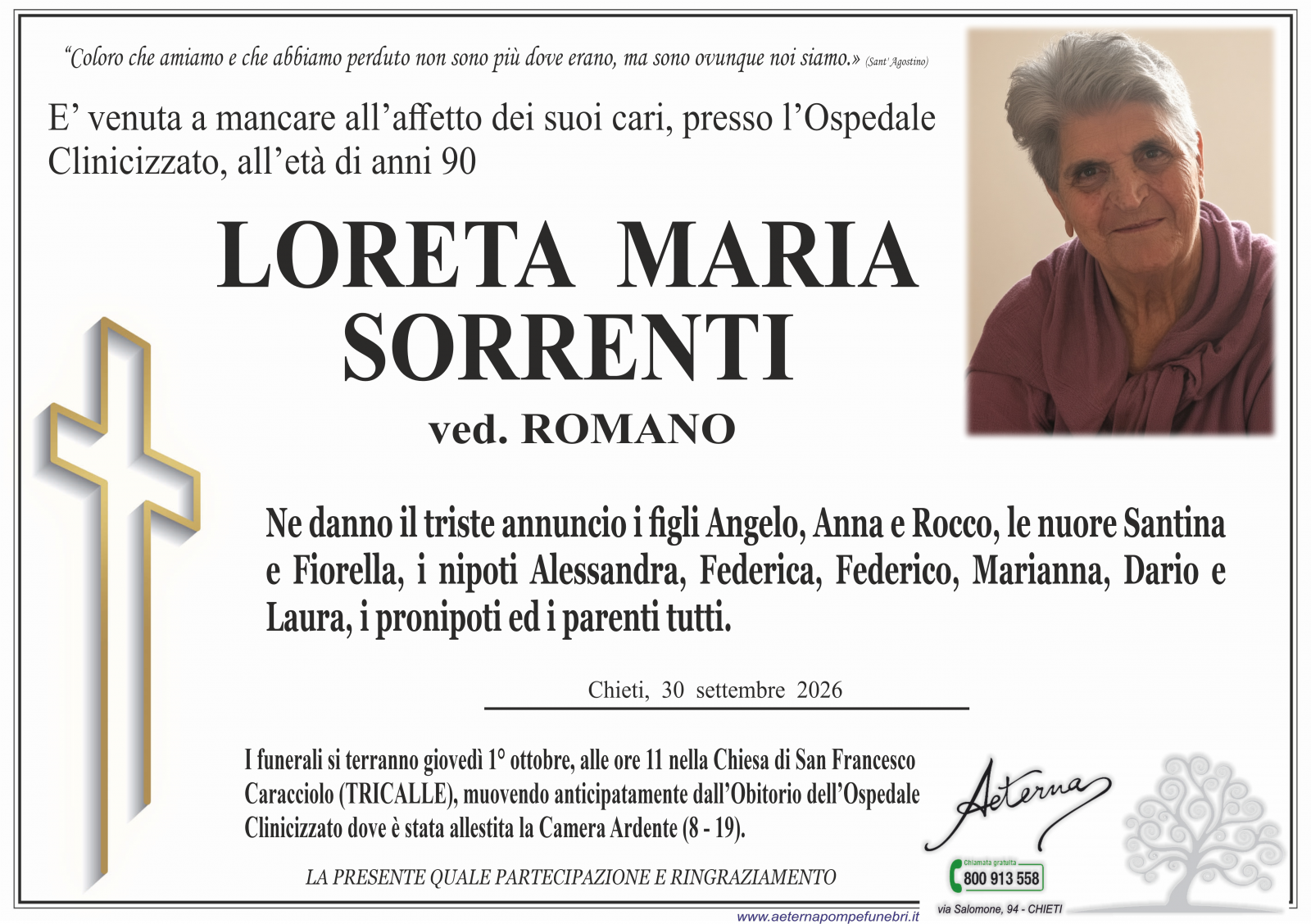 LORETA MARIA SORRENTI
