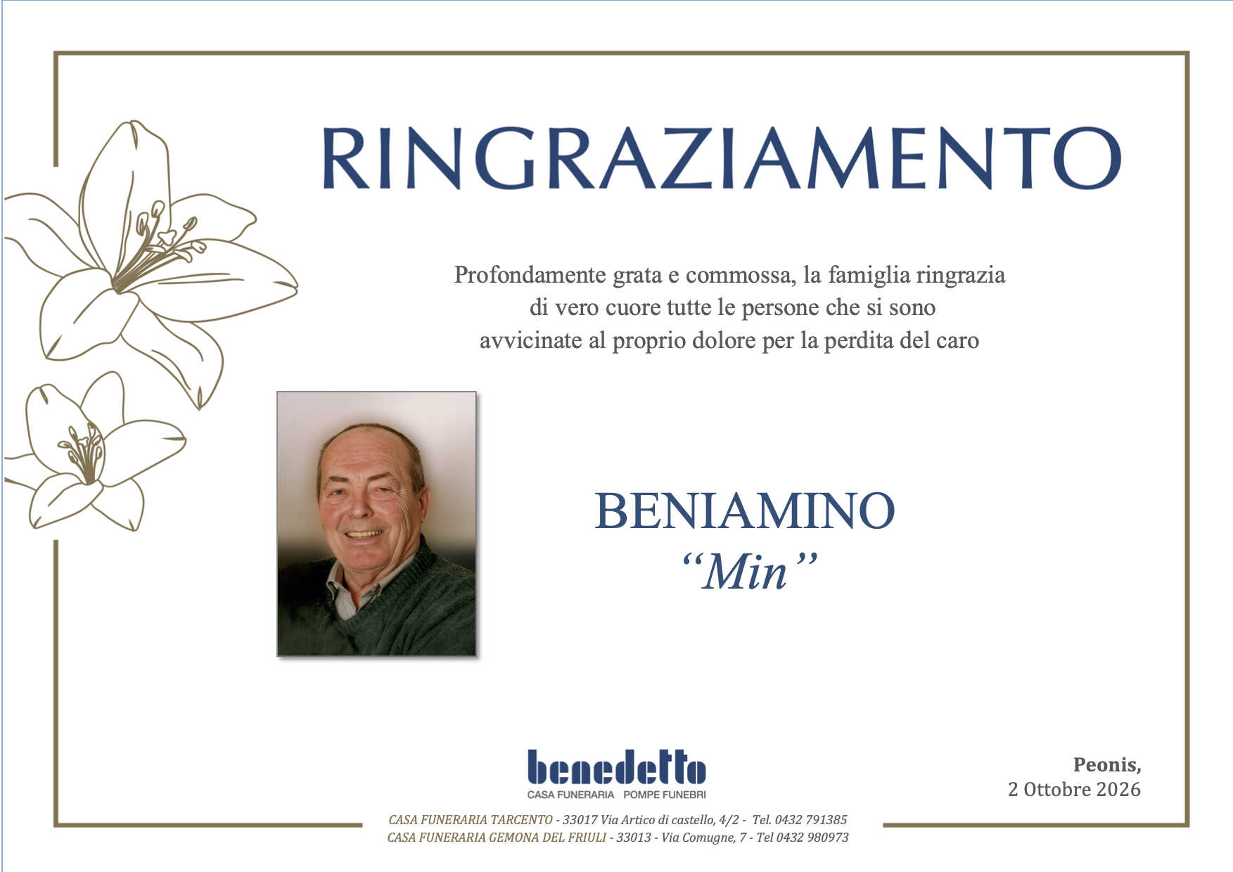 BENIAMINO MAMOLO