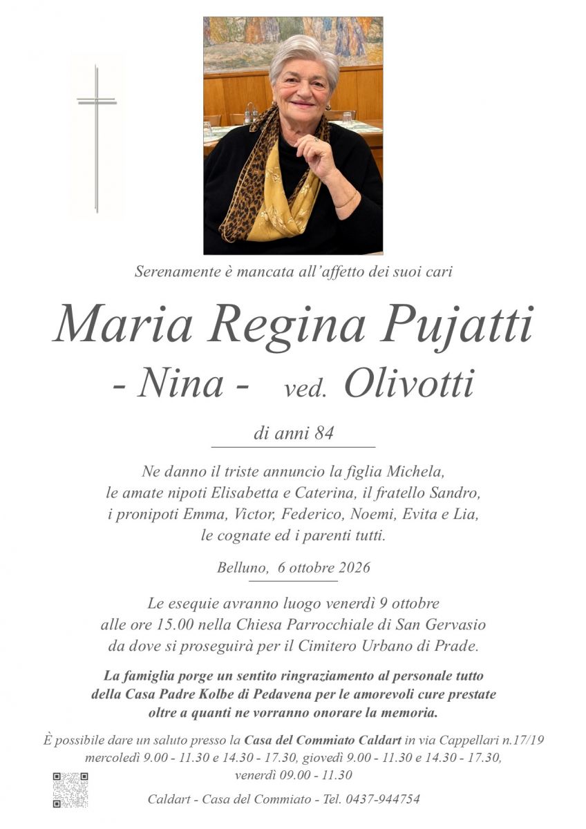 Epigrafe di Regina Pujatti