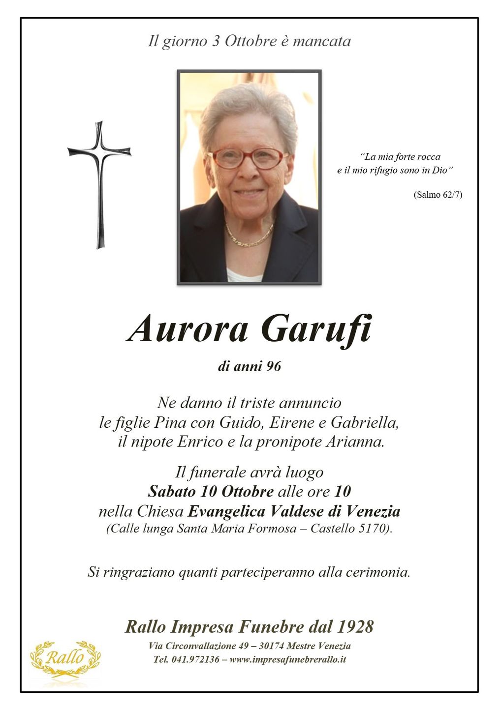 Manifesto di Aurora Garufi