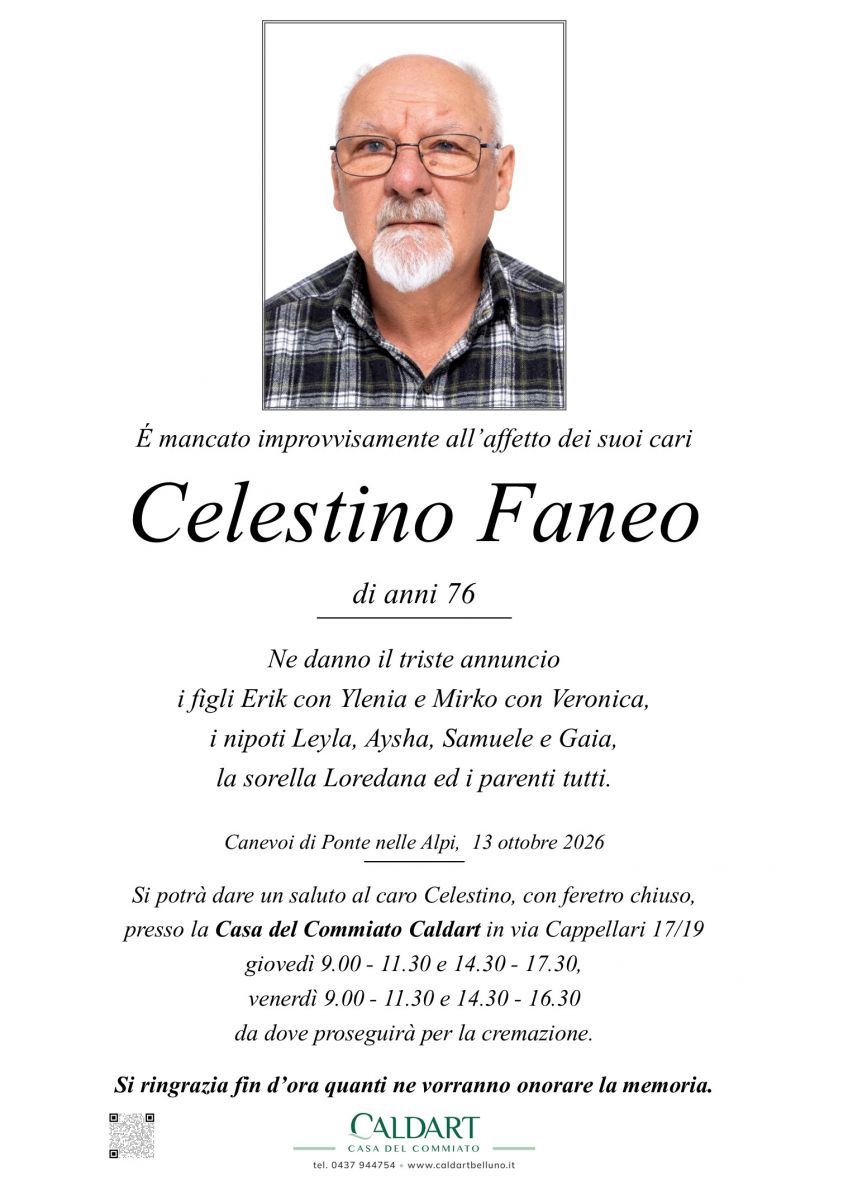Epigrafe di Celestino Faneo