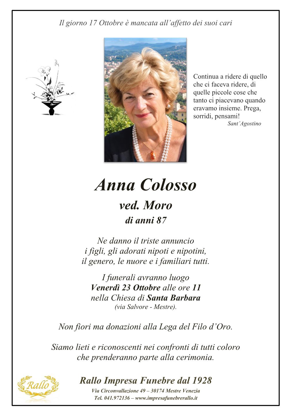 Manifesto di Anna Colosso