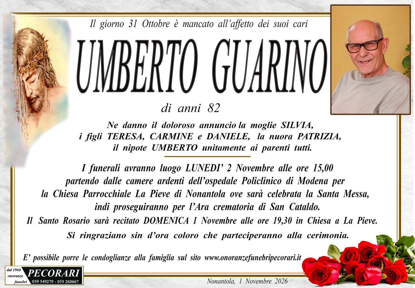 Epigrafe di UMBERTO GUARINO
