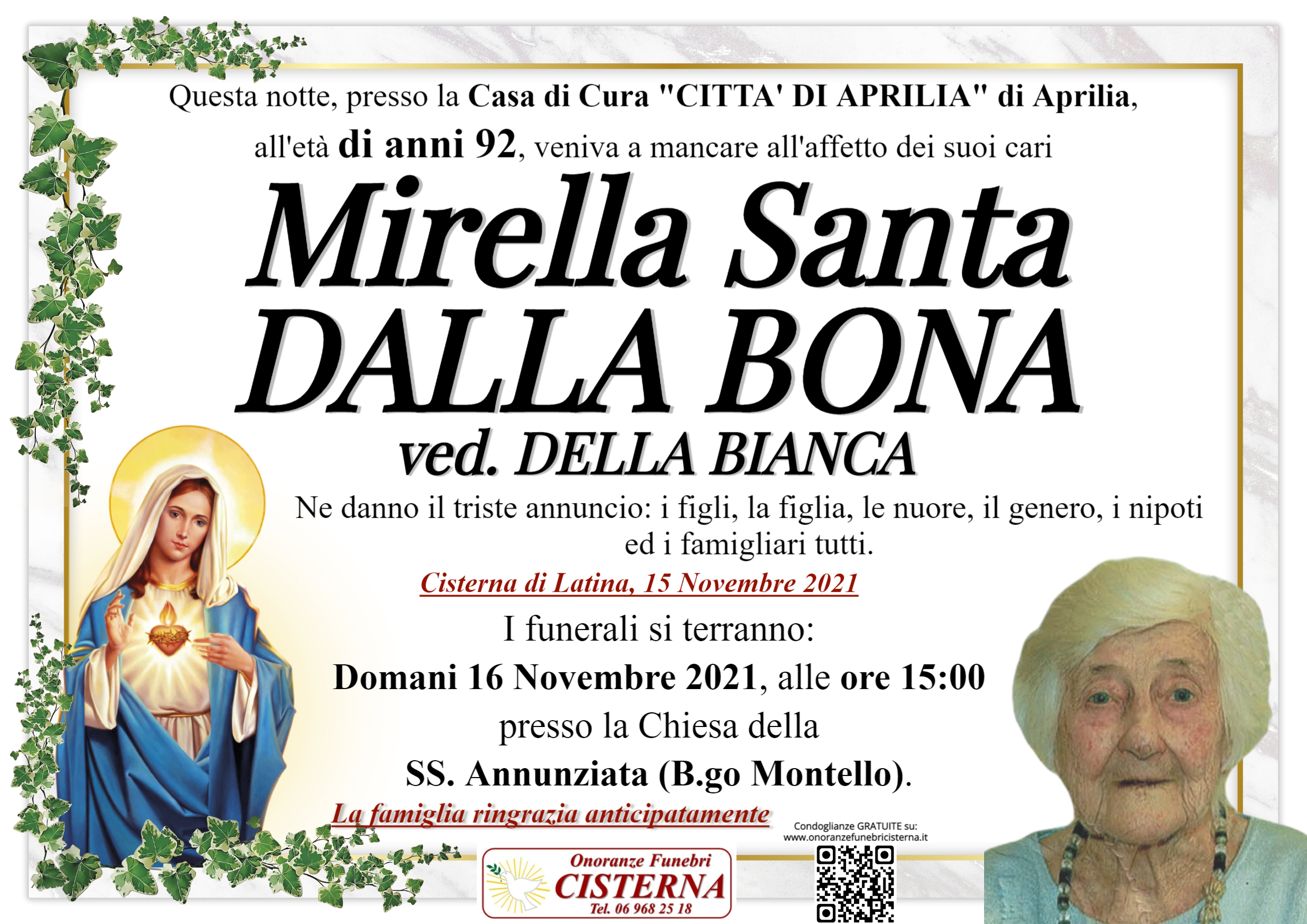MIRELLA SANTA DALLA BONA