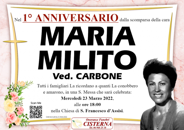 MARIA MILITO
