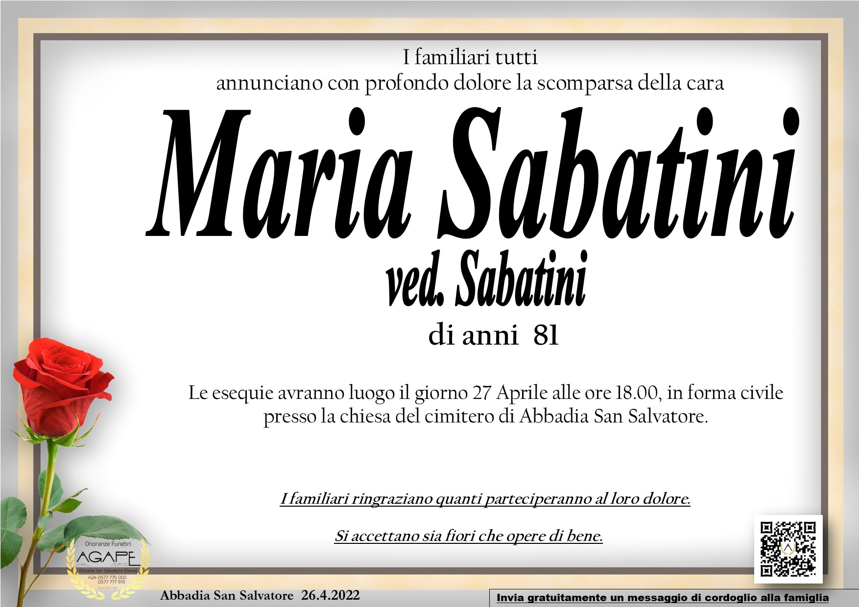 MARIA SABATINI