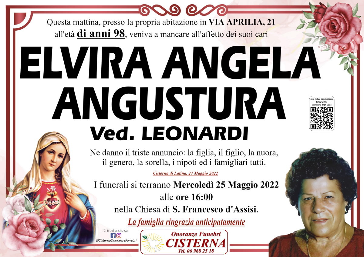 ELVIRA ANGELA ANGUSTURA