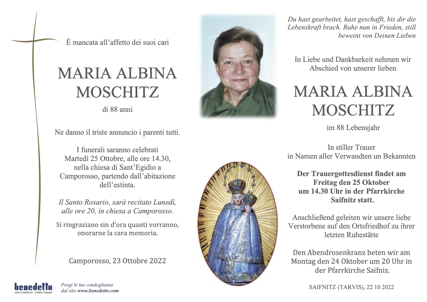 MARIA ALBINA MOSCHITZ