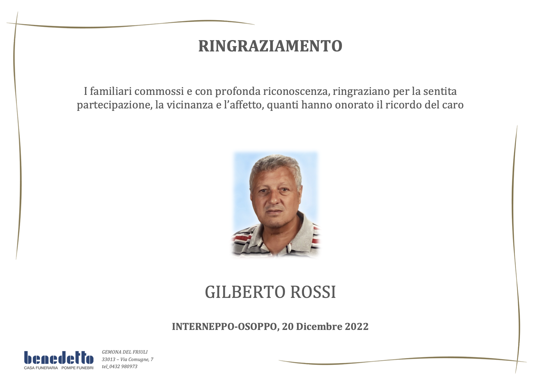 GILBERTO ROSSI