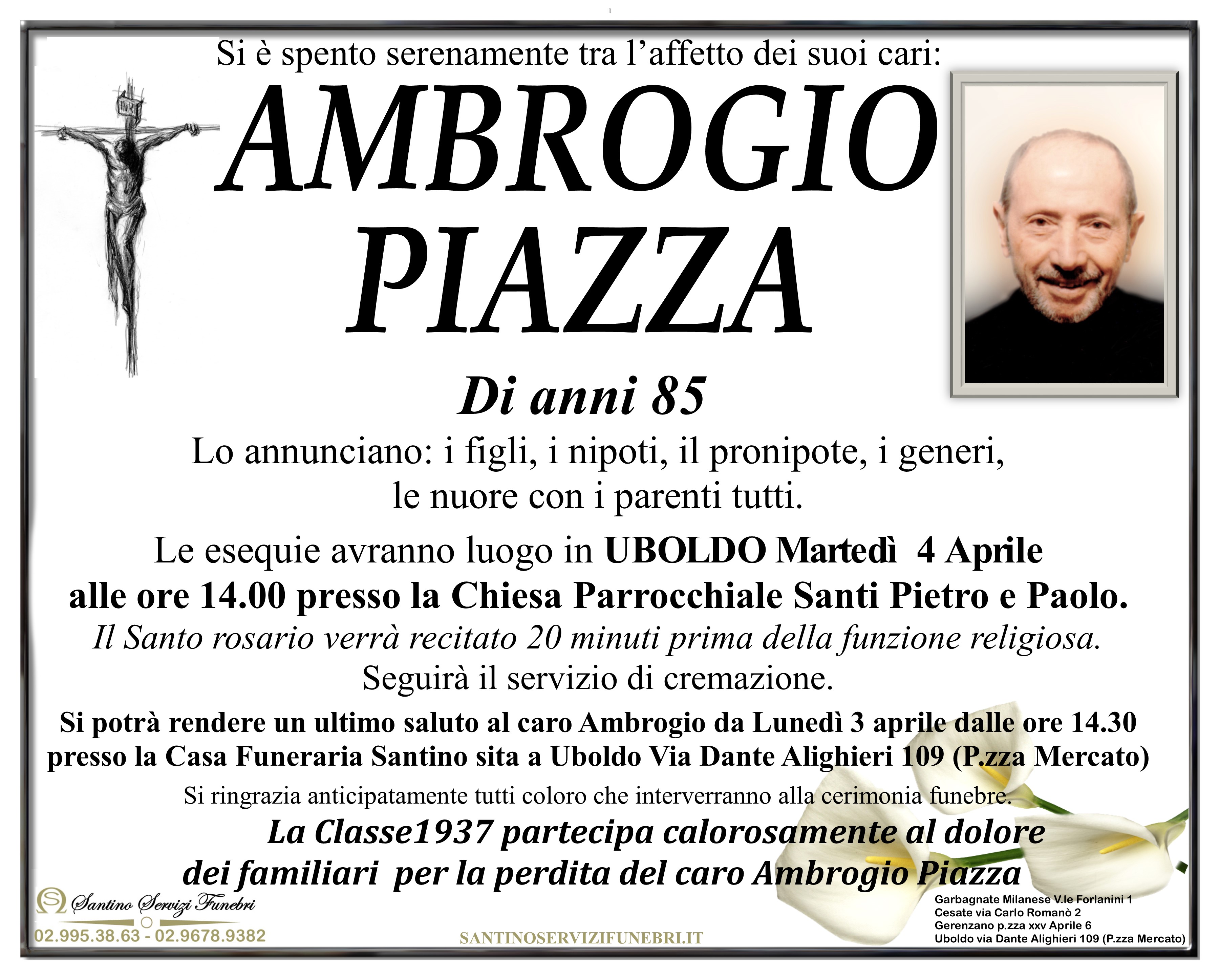 AMBROGIO PIAZZA