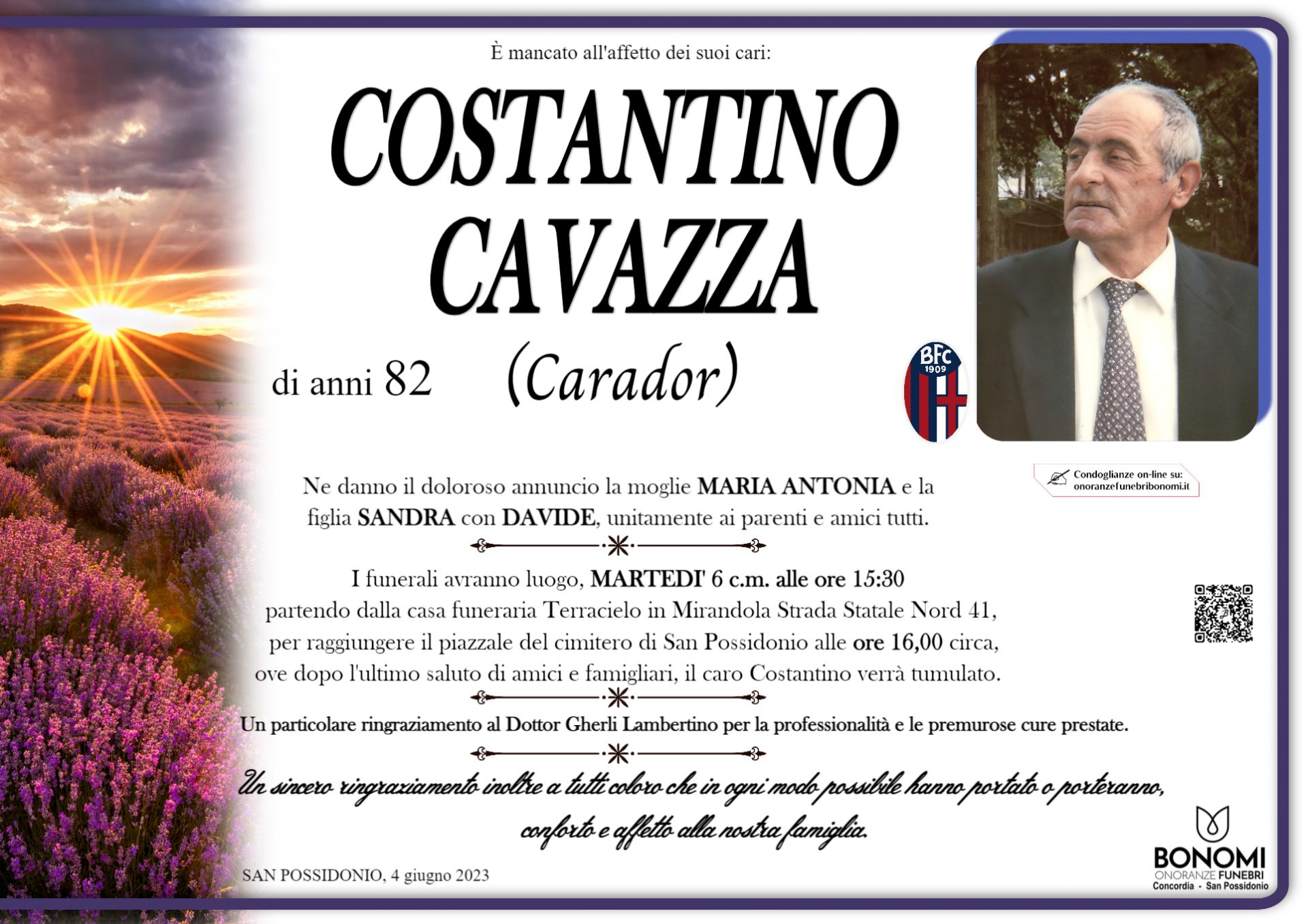 COSTANTINO CAVAZZA