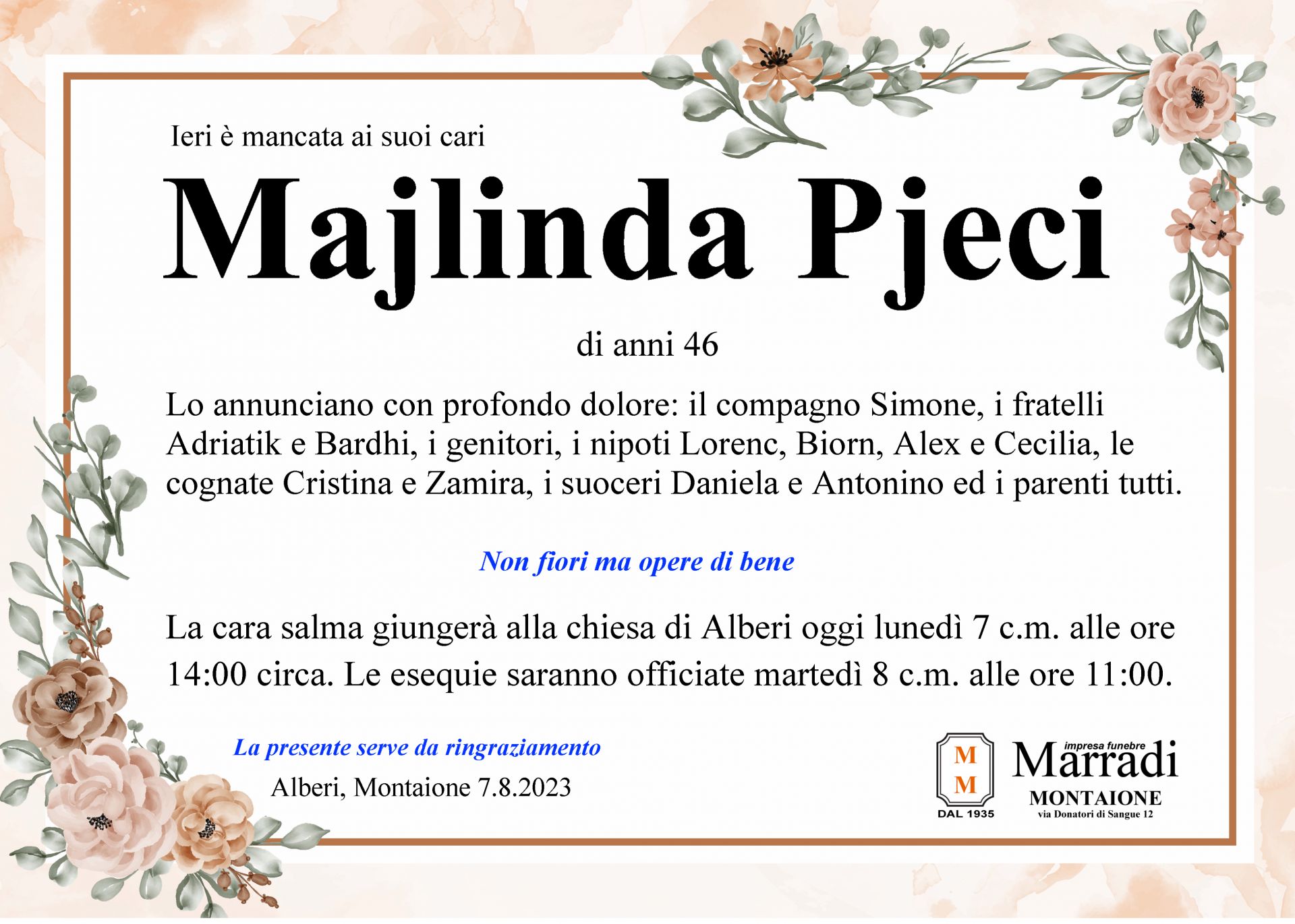 Majlinda pjeci