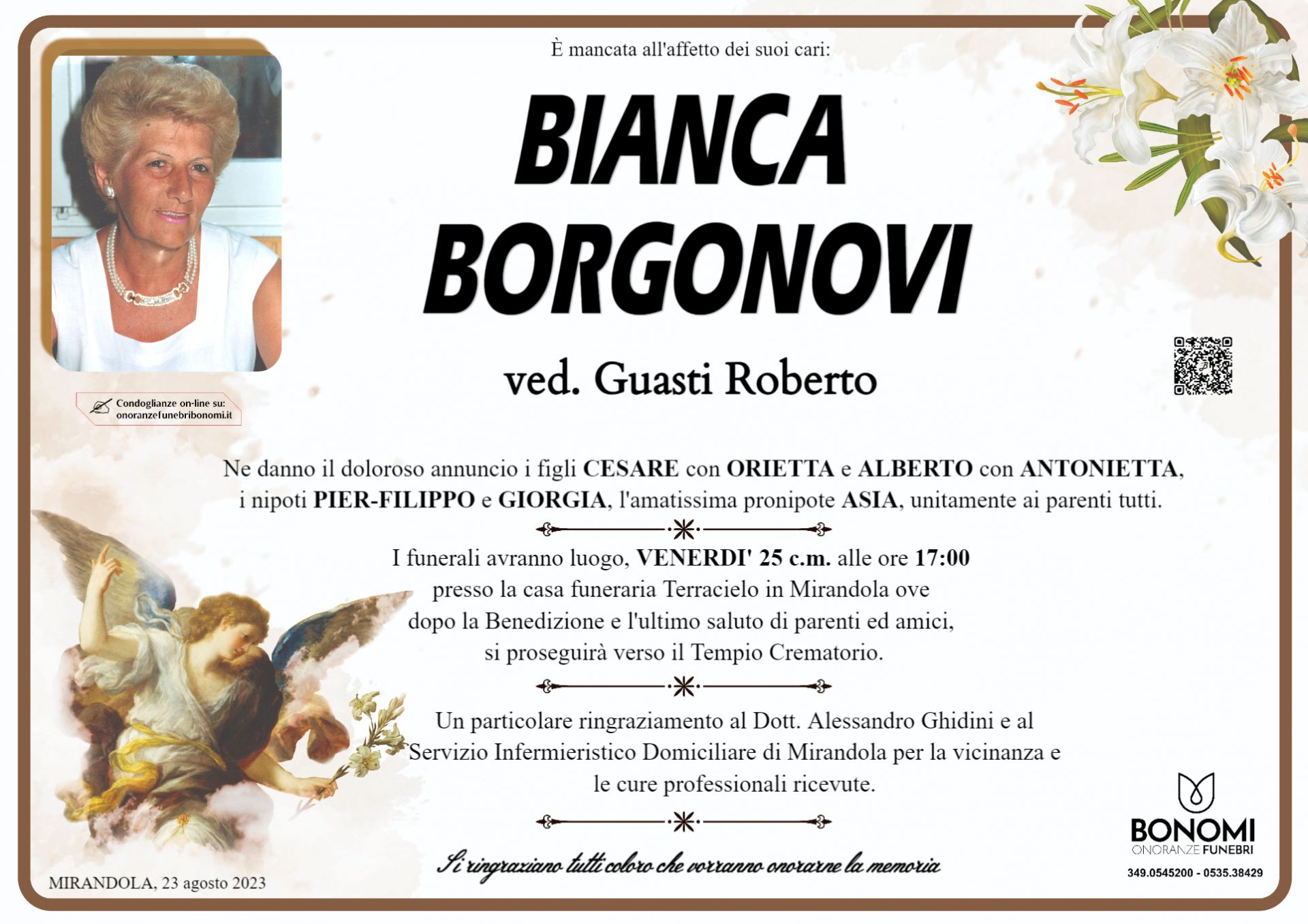 BIANCA BORGONOVI
