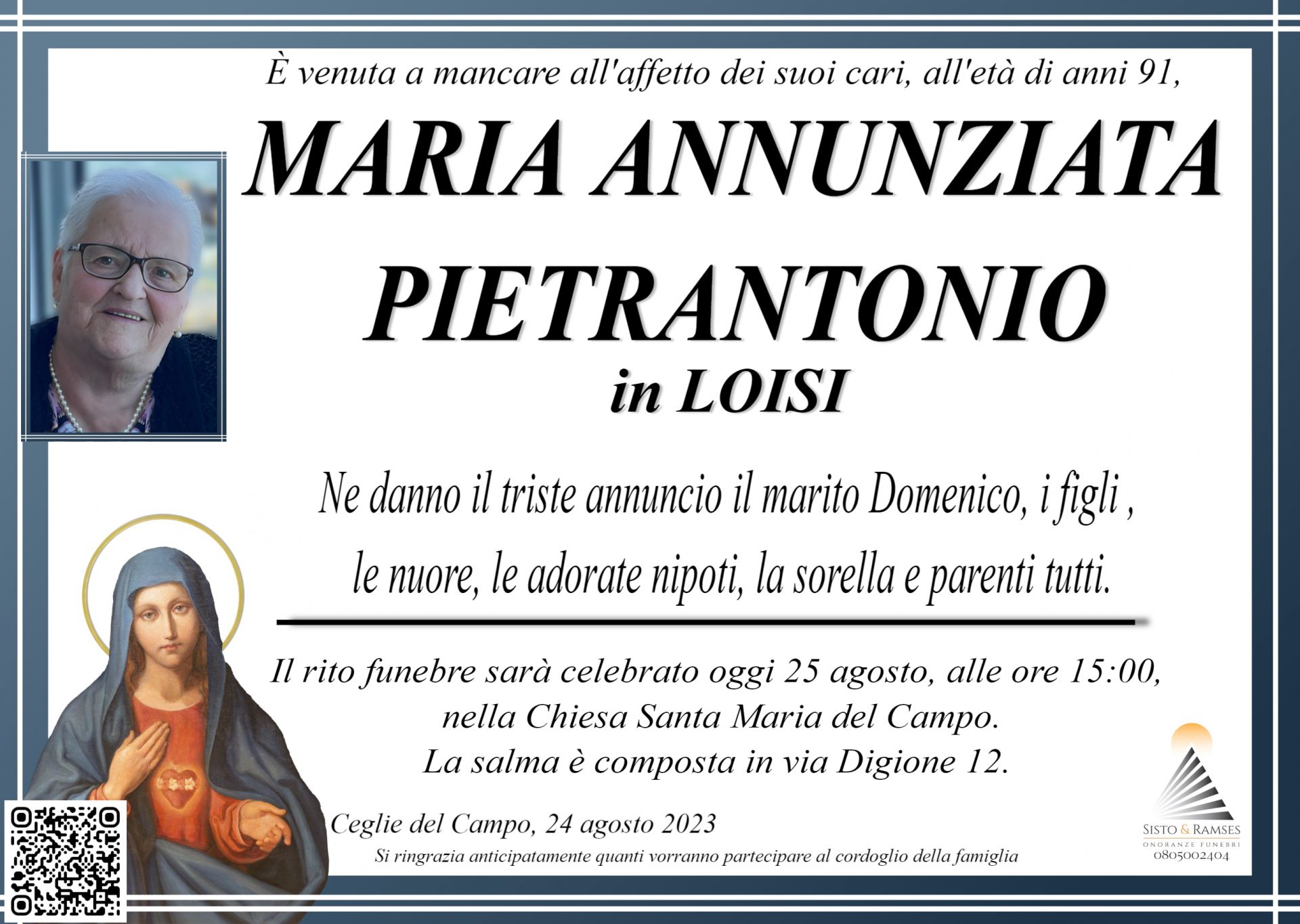 MARIA ANNUNZIATA PIETRANTONIO