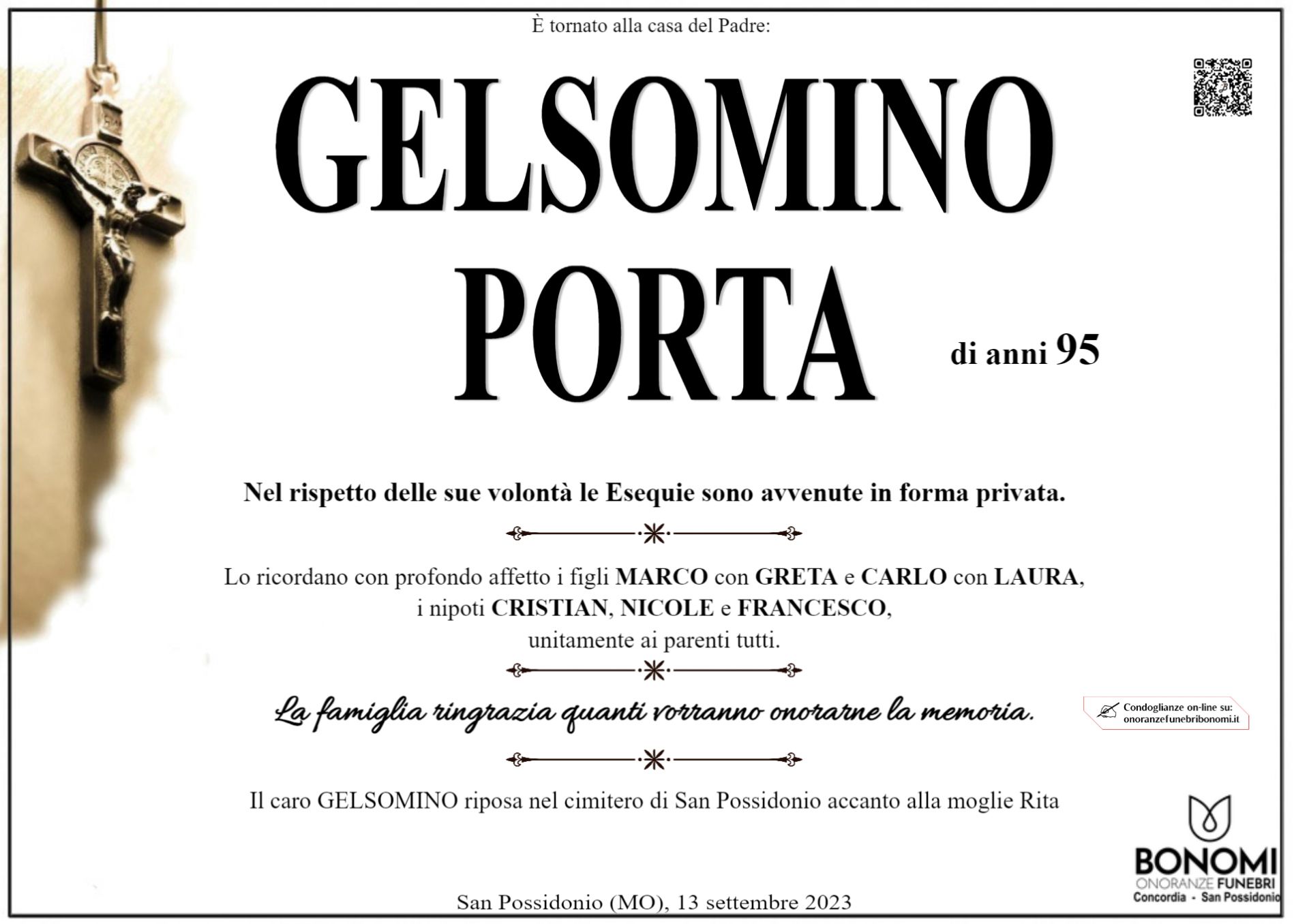 GELSOMINO PORTA