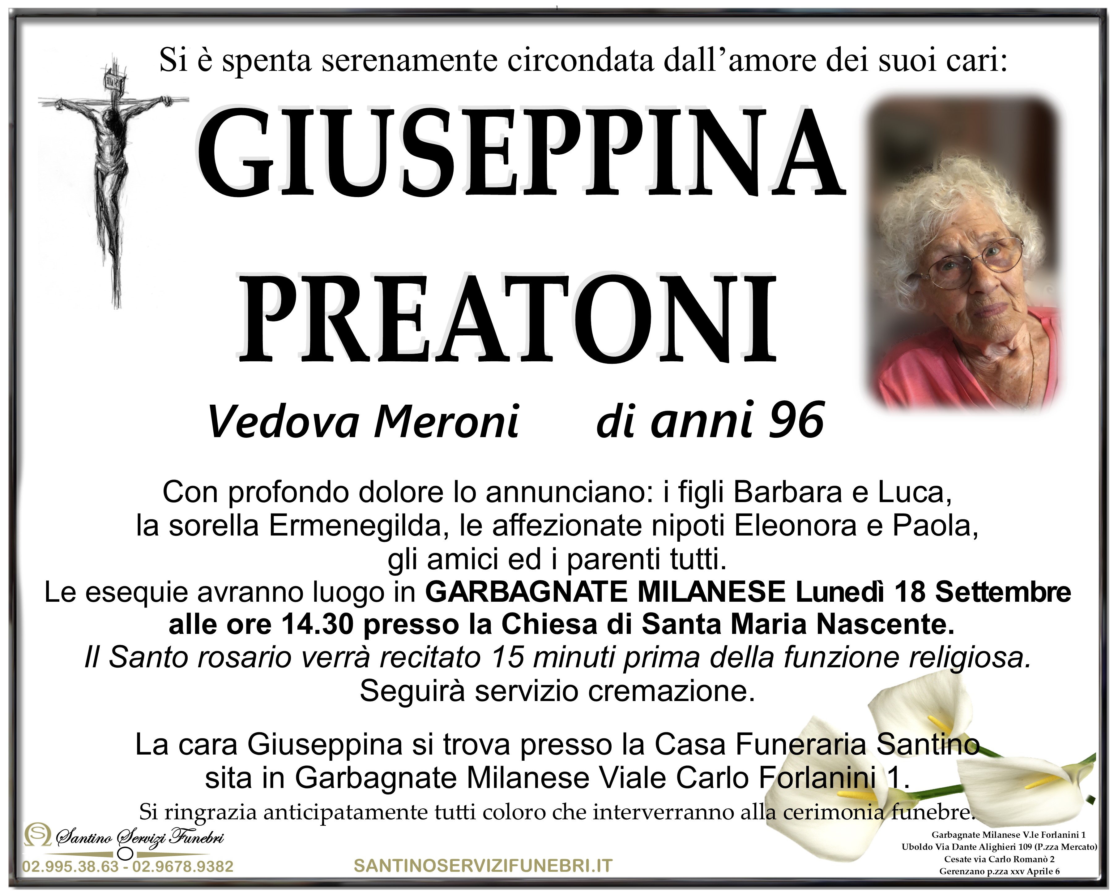 GIUSEPPINA PREATONI