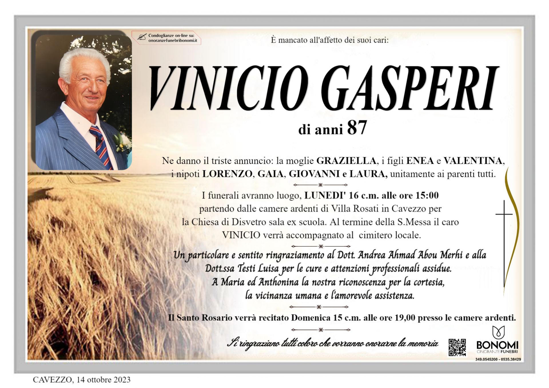 VINICIO GASPERI