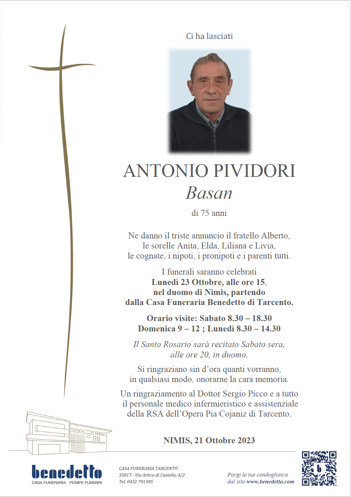 ANTONIO PIVIDORI