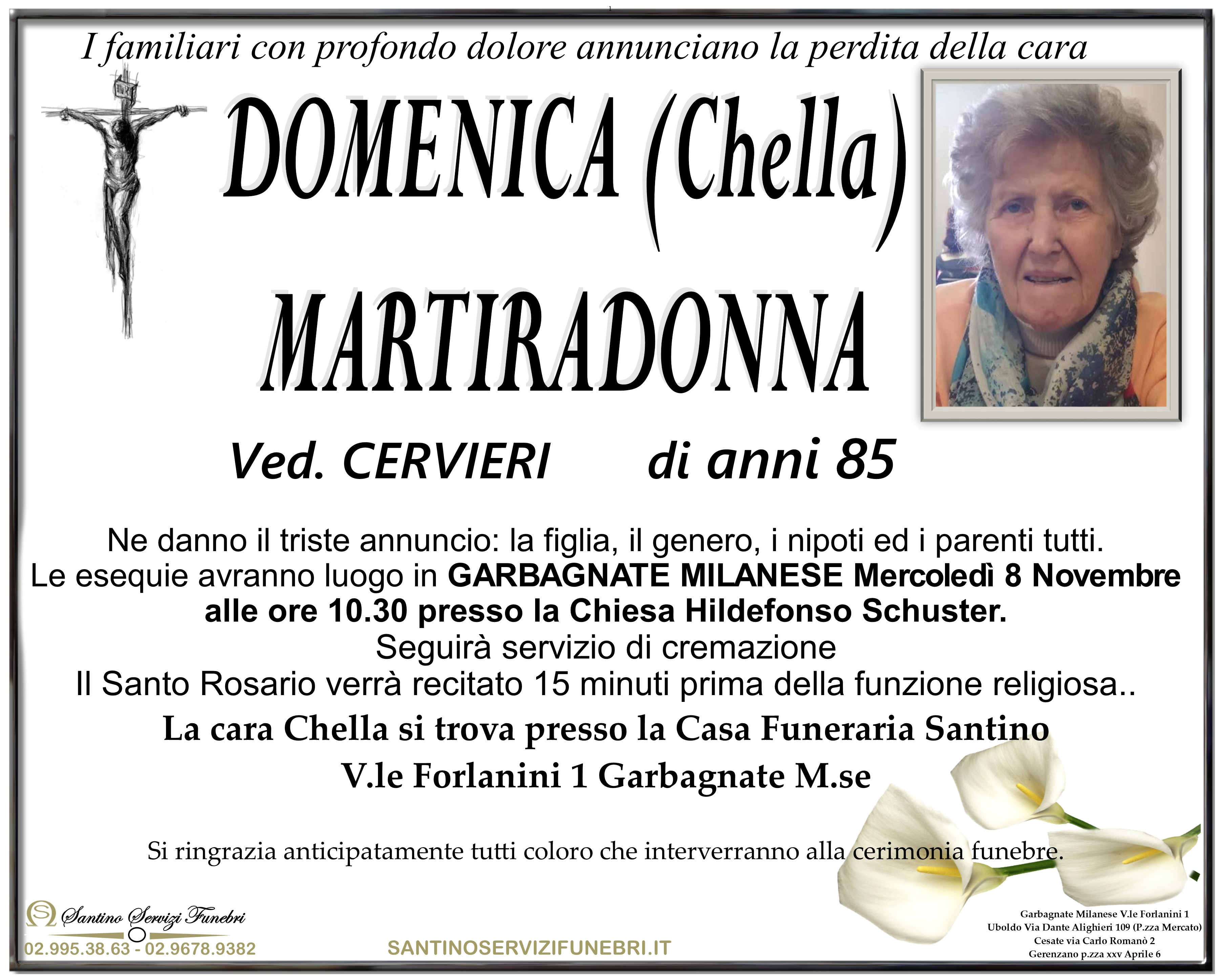 DOMENICA (Chella) MARTIRADONNA