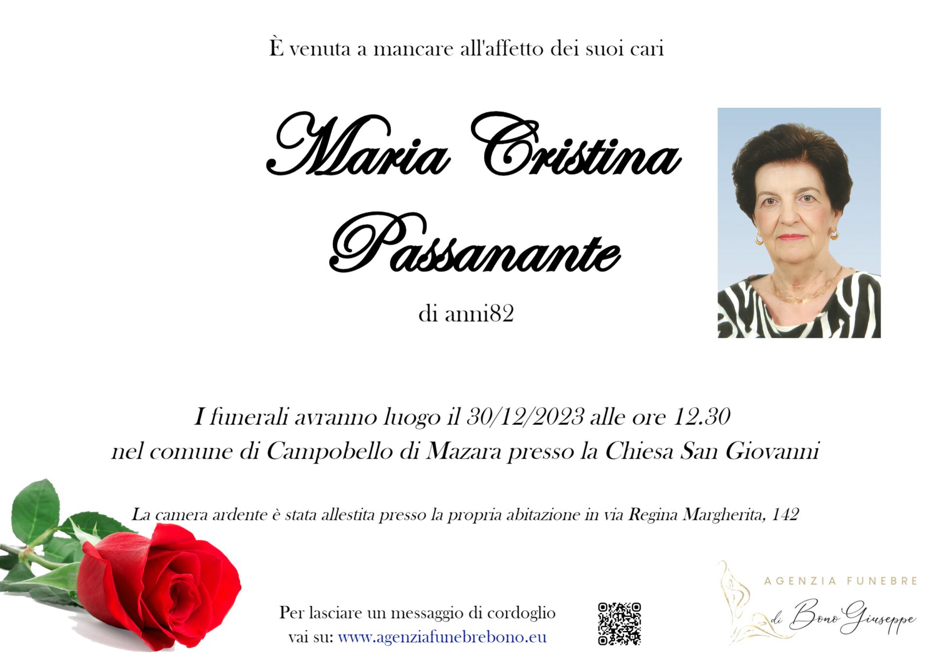 MARIA CRISTINA PASSANANTE