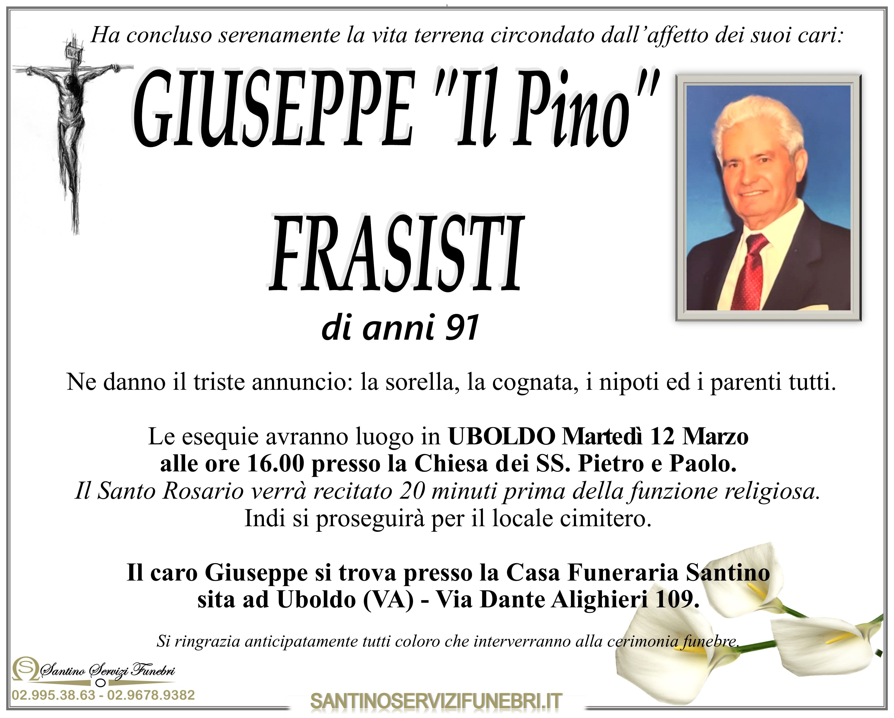 GIUSEPPE  "Il Pino" FRASISTI