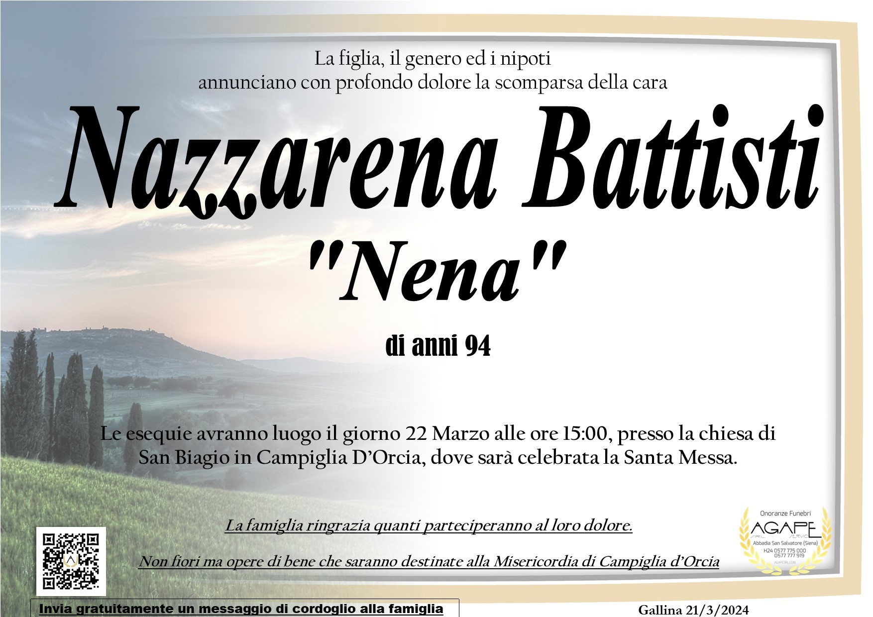 NAZZARENA BATTISTI