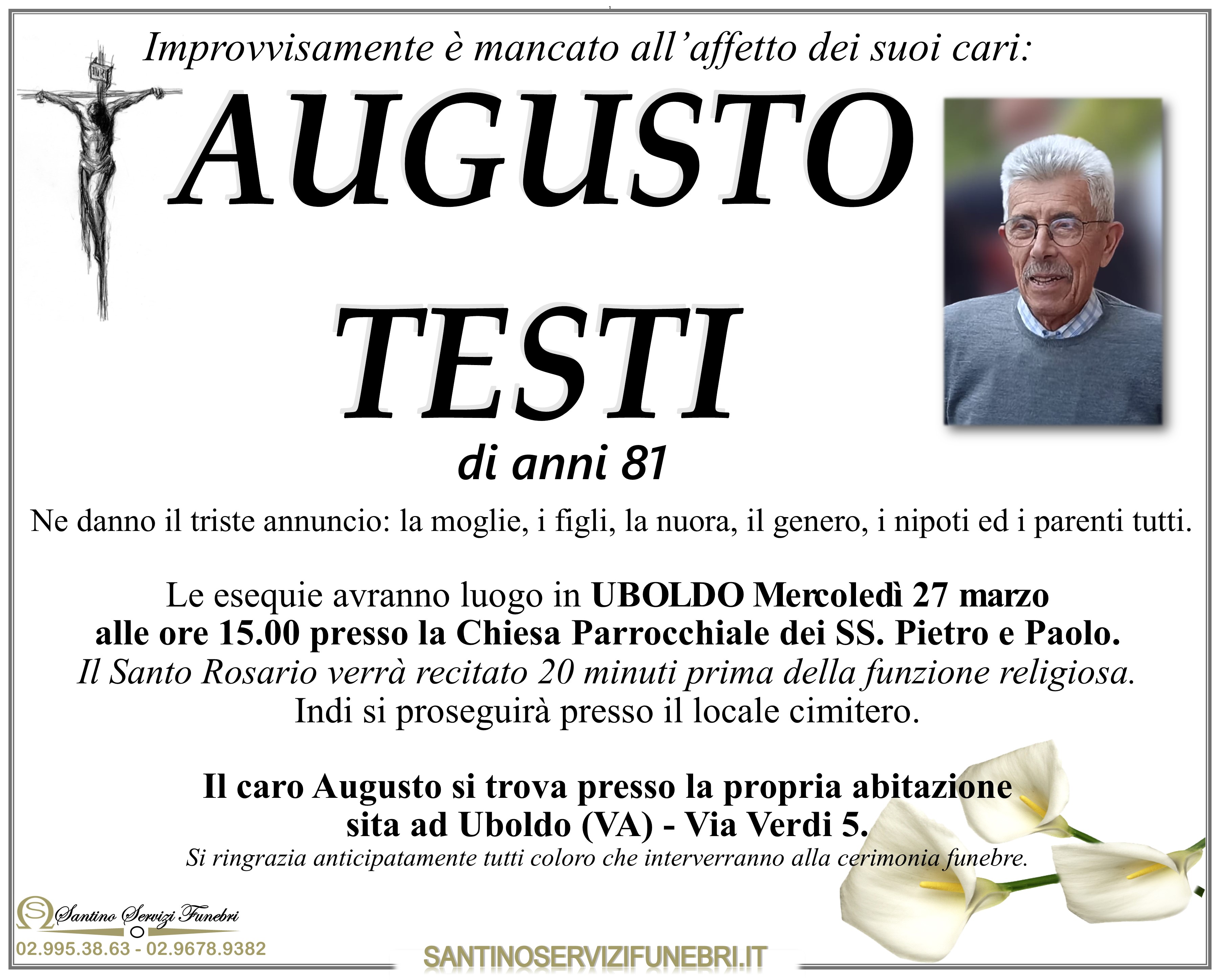 AUGUSTO TESTI